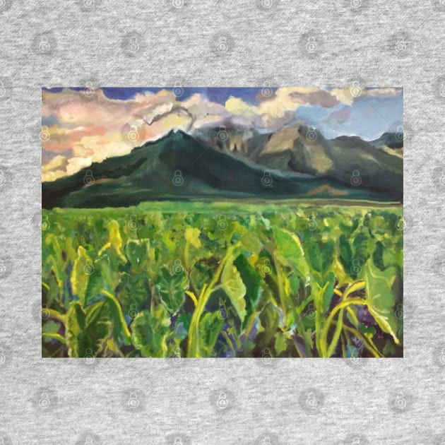 Hanalei Kalo Fields, Kauai By Nikki Limpert by Nik Inked Art